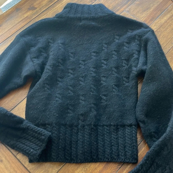 SERAC 100% Wool Black Chunky Sweater size M - Picture 9 of 16